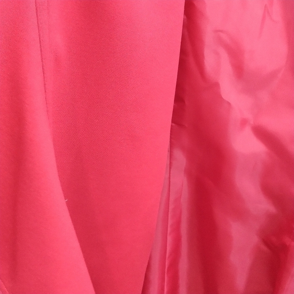 Calvin Klein Red Cascade Open front Blazer Jacket 14 - Picture 7 of 11